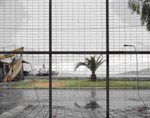 May 28th 7pm, Hydrophones onlow gate on oil factory, Harbor and thunderstorm inside gate, photo by Alexandre Guirkinger